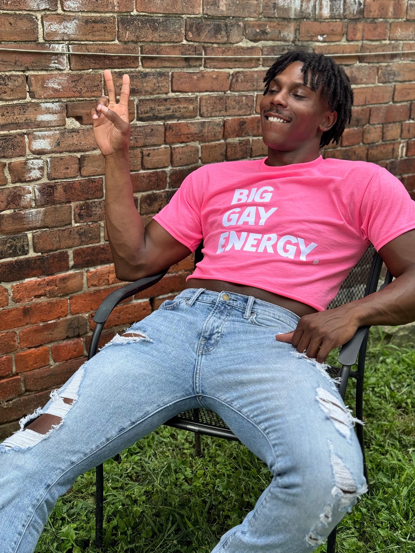 CROP TOP: Big Gay Energy.