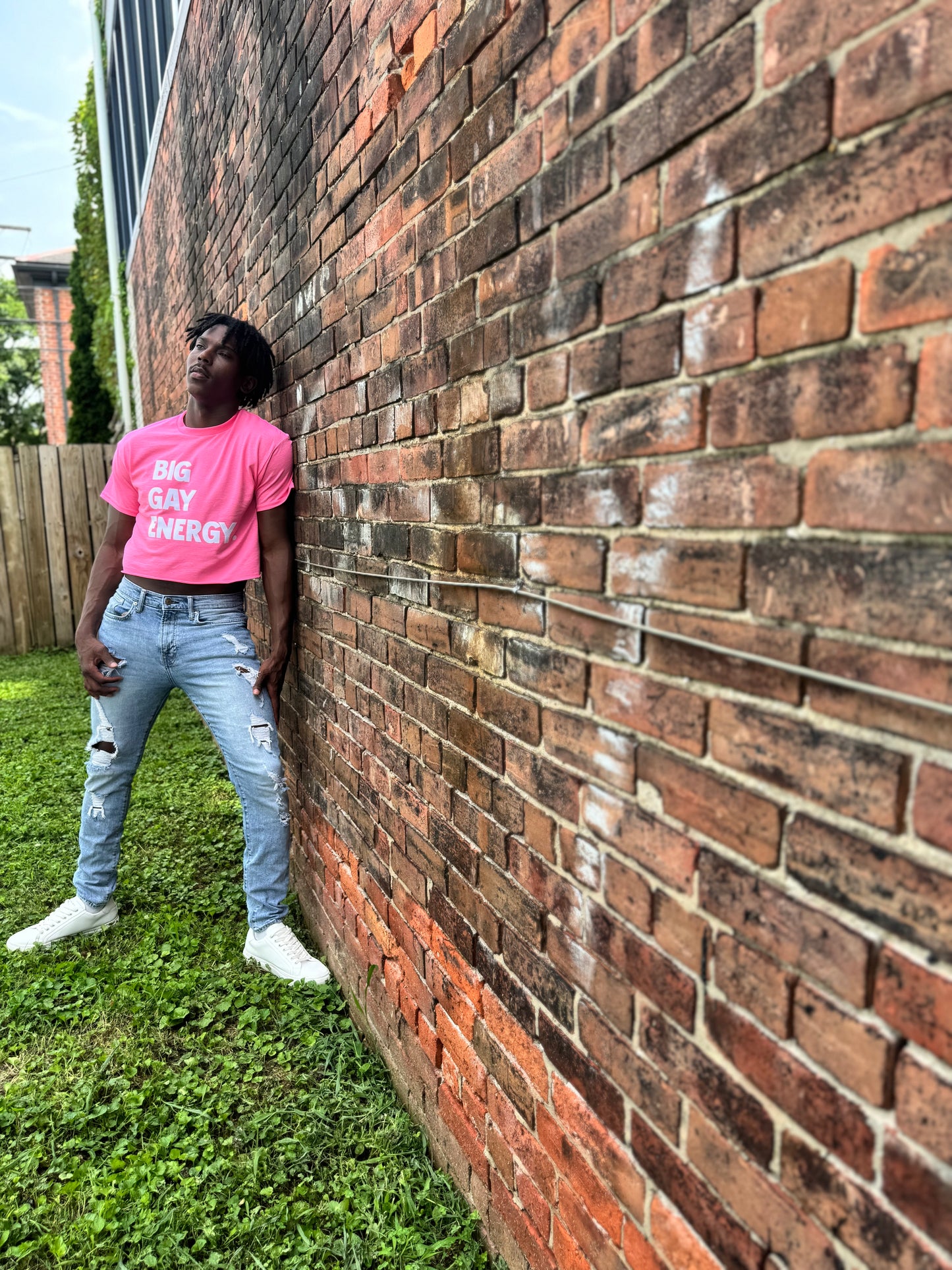 CROP TOP: Big Gay Energy.