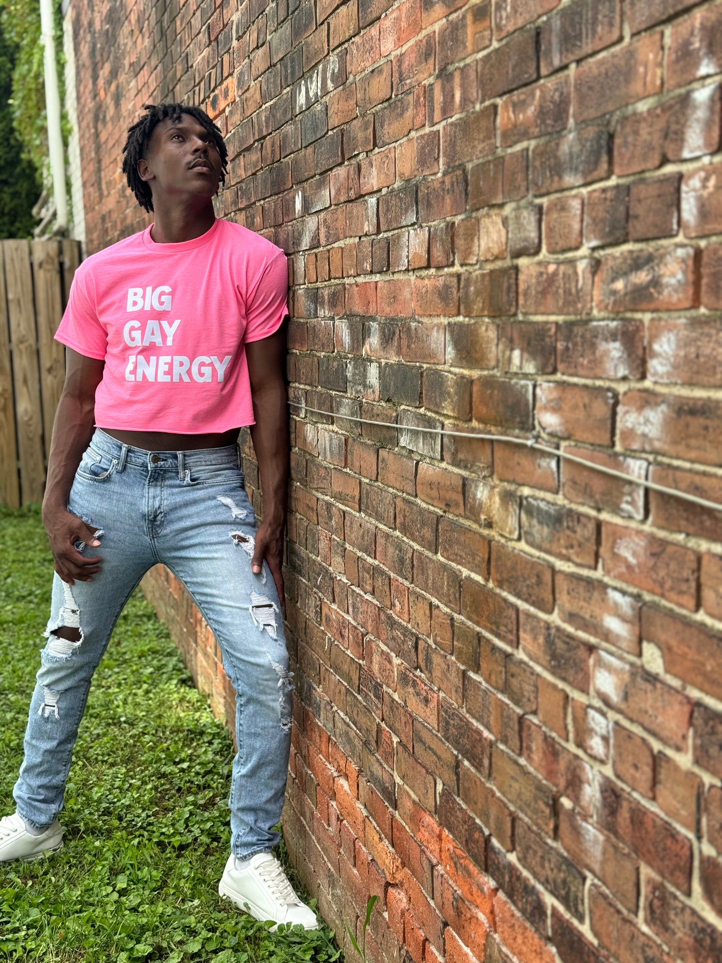 CROP TOP: Big Gay Energy.