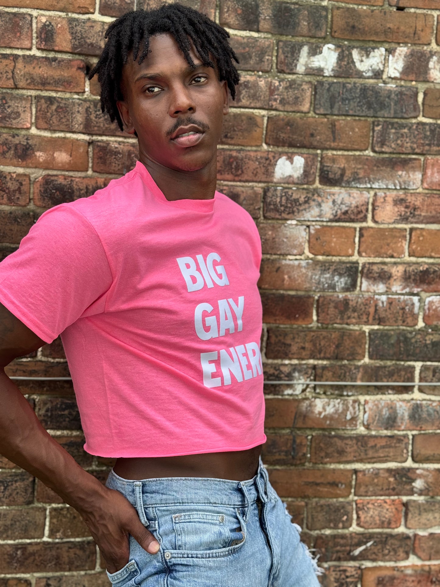 CROP TOP: Big Gay Energy.