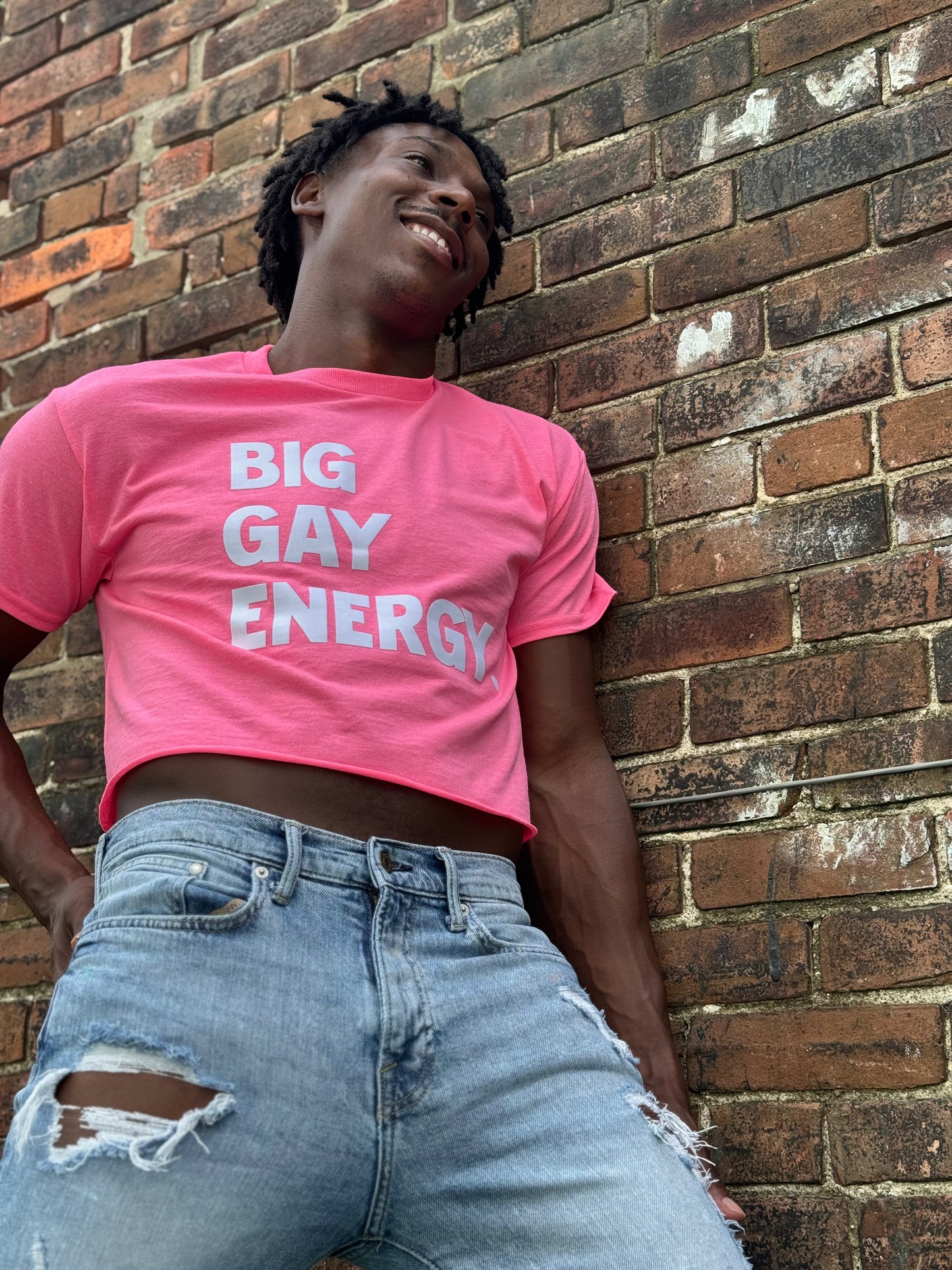 CROP TOP: Big Gay Energy.
